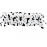 Vložka do košíka biela s mačičkami bavlnená